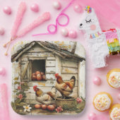 Assiettes En Carton Plaque papier Cluck and Bloom Party (Fête)
