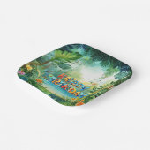 Assiettes En Carton Plaque Papier Cute Dinosaur (Angulaire)