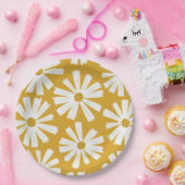 Assiettes En Carton Plaque Papier Cute Scandi Daisy (Fête)