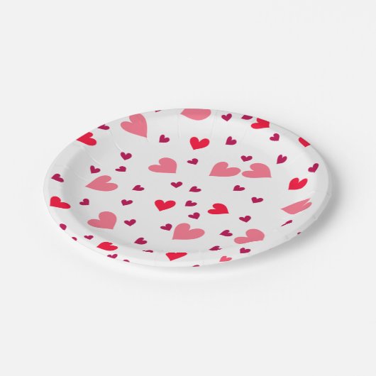 Assiettes En Carton Plaque papier d'amour (Angle)