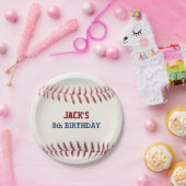 Assiettes En Carton Plaque papier d'anniversaire de baseball (Fête)
