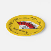 Assiettes En Carton Plaque papier d'anniversaire de la frontière du ve (Angle)