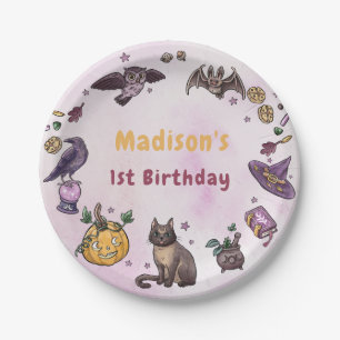 Assiettes En Carton Plaque papier d'anniversaire d'Halloween éffrayant