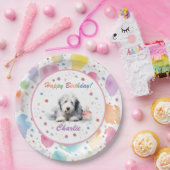 Assiettes En Carton Plaque papier d'aquarelle pour chien de mouton ang (Fête)