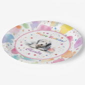 Assiettes En Carton Plaque papier d'aquarelle pour chien de mouton ang (Angle)