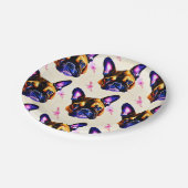 Assiettes En Carton Plaque papier d'art pour Bulldog (Angle)