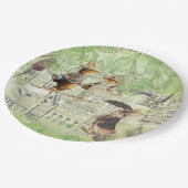 Assiettes En Carton plaque papier de composition de lapin peter (Angle)