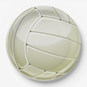 Assiettes En Carton Plaque Papier de conception Volleyball (Devant)