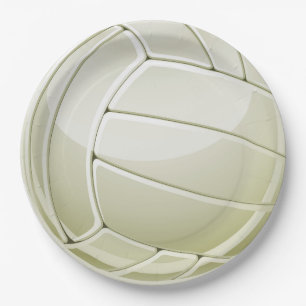 Assiettes En Carton Plaque Papier de conception Volleyball
