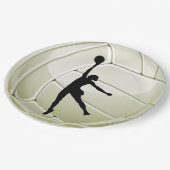 Assiettes En Carton Plaque Papier de conception Volleyball (Angle)