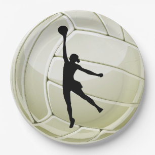 Assiettes En Carton Plaque Papier de conception Volleyball