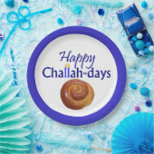 Assiettes En Carton Plaque papier de Joyeux Challah-Days (Fête)