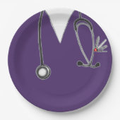 Assiettes En Carton Plaque papier de la Partie de graduation infirmièr (Devant)