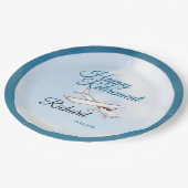 Assiettes En Carton Plaque papier de la partie de retraite avec avion (Angle)