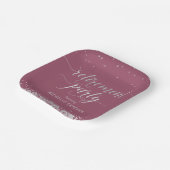 Assiettes En Carton Plaque Papier de la Partie de retraite Élégant Arg (Angulaire)