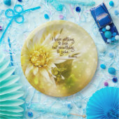 Assiettes En Carton Plaque papier de la partie jaune Chrysanthemum (Fête)