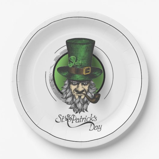 Assiettes En Carton Plaque papier de la Saint Patrick (Devant)
