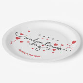 Assiettes En Carton plaque papier de la Saint-Valentin (Angle)