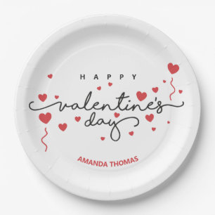 Assiettes En Carton plaque papier de la Saint-Valentin