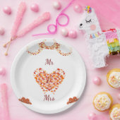 Assiettes En Carton Plaque papier de l'amour d'automne (Fête)