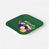 Assiettes En Carton Plaque papier design Billiard Balls (Angulaire)