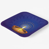 Assiettes En Carton Plaque papier Diwali Diya (Angulaire)