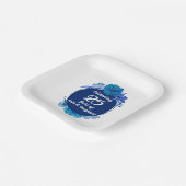 Assiettes En Carton Plaque papier du 25e anniversaire du Mariage (Angulaire)