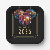 Assiettes En Carton Plaque papier du Nouvel An (Recto)