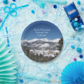 Assiettes En Carton Plaque papier du parc national Rocky Mountain (Fête)