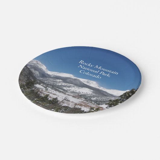 Assiettes En Carton Plaque papier du parc national Rocky Mountain (Angle)
