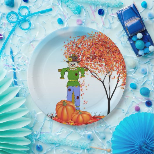 Assiettes En Carton Plaque Papier Écarté D'Automne (Fête)