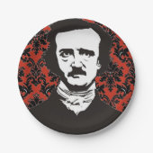 Assiettes En Carton Plaque papier Edgar Allan Poe (Devant)