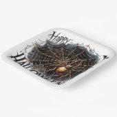 Assiettes En Carton Plaque papier éffrayant Spider Web Halloween (Angulaire)