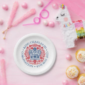 Assiettes En Carton Plaque papier Emblem King Charles III (Fête)