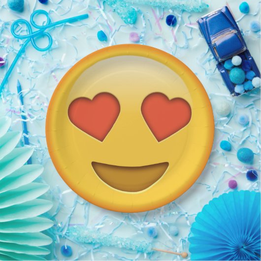 Assiettes En Carton Plaque papier émoji drôle (Fête)