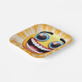 Assiettes En Carton Plaque papier Emoji souriante (Angulaire)
