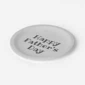 Assiettes En Carton Plaque papier Fête des pères heureuse (Angle)