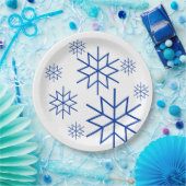 Assiettes En Carton Plaque papier - Flèches bleues (Fête)