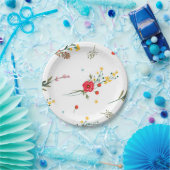 Assiettes En Carton Plaque papier fleur sauvage (Fête)