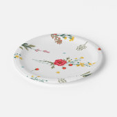 Assiettes En Carton Plaque papier fleur sauvage (Angle)