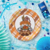 Assiettes En Carton Plaque papier Gnome bon thanksgiving (Fête)