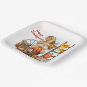 Assiettes En Carton Plaque papier Gnome bon thanksgiving (Angulaire)