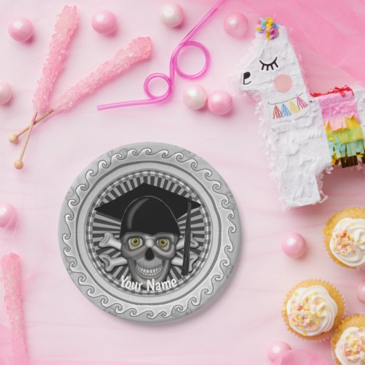 Assiettes En Carton Plaque papier Grad Skull (Fête)