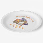 Assiettes En Carton Plaque papier Halloween Chipmunk (Angle)