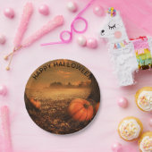 Assiettes En Carton Plaque papier Halloween Éffrayante déplaisante Gho (Fête)