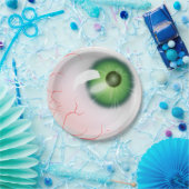 Assiettes En Carton Plaque papier Halloween Eyeball (Fête)