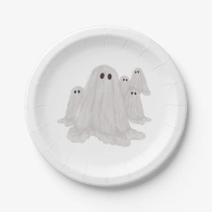 Assiettes En Carton Plaque papier Halloween fantôme