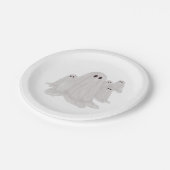 Assiettes En Carton Plaque papier Halloween fantôme (Angle)