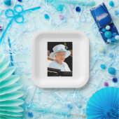 Assiettes En Carton Plaque papier HM Queen Elizabeth II (Fête)