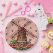 Assiettes En Carton Plaque papier Holland Tulips (Fête)